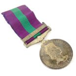 A Queen Elizabeth II general service medal, with Malaya clasp, marked 4116008 A C I I A F Walker R A