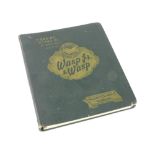 A Pratt & Whitney Wasp Engines Maintenance Manual, printed 1949, 1954 edition, mock leather bound.