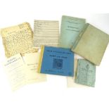 Various items for A W Brown, RAF Service no. 953318, comprising of sight logbook, meteorology