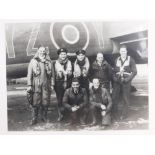 A 617 Squadron Dambuster Crew photograph signed by Len Sumpter.