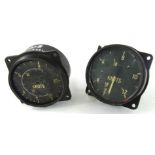 A vintage aeroplane dial airspeed industrial filter, with Arabic dial stamped knots, 9cm diameter,