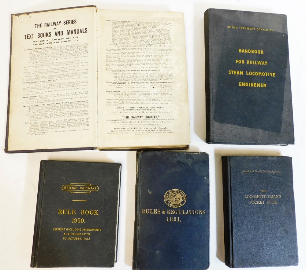 Various British Railway books, guides, etc. to include Rules and ...