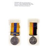 A medal pair for The Reconquest of The Sudan 1898, similarly marked A J Collin, each with ribbon,