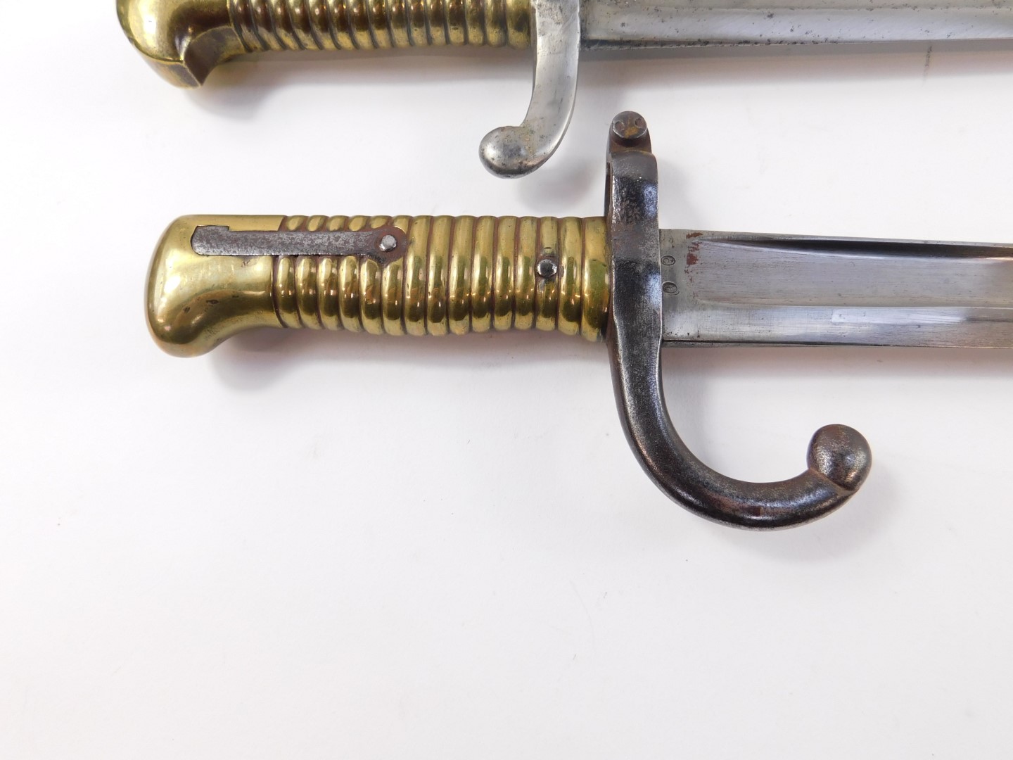 A late 19thC French Chassepot bayonet, together with a St Etienne bayonet 1871, and a further - Image 2 of 9