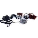 A Zeiss Ikon Contaflex camera, with a Tessar 1:2 8F=50mm lens, Retinette camera, Rollei Prago 145