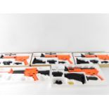 Five D92/D93 Electrcity Stir Repeating air rifles, triple rail with silencer. (A/F)