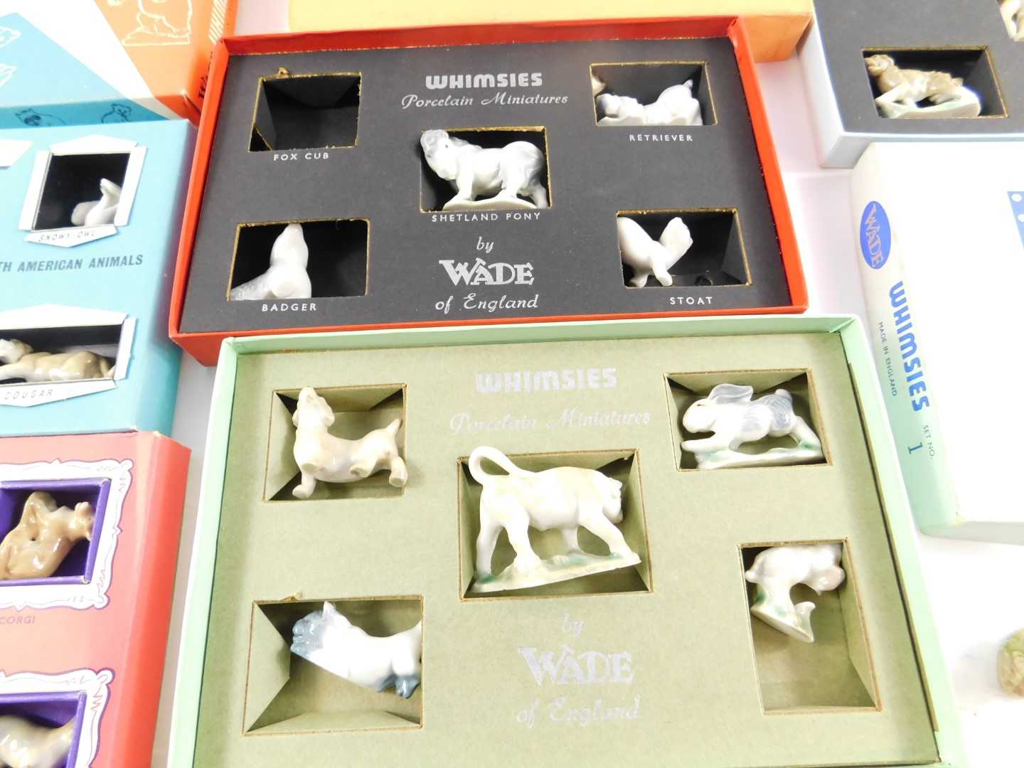 Five Wade Whimsies boxed sets, No's 1-3, Pedigree Dogs No 7 and North American Animals No 9, - Image 4 of 7