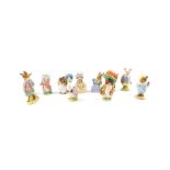 A group of Beswick Beatrix Potter figures, brown back stamp, comprising Foxy Whiskered Gentleman,
