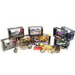 Die cast motorcycles, to include three Maisto Special Edition motorcycles, comprising Honda