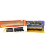 A kit built OO guage Ivatt Class locomotive, British Rail grey livery, 2-6-0, 43141, together with a