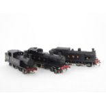 Three kit built OO gauge LMS locomotives, comprising 2-4-2, 10776., 4-6-2, 6953, and 0-6-4, 15303.