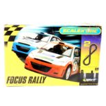 A Scalextric Focus Rally set, Scalextric Advance Track System, Ford Focus No 1 and No 2, boxed. (