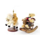 A Merrythought Dreamland Carousel mohair Teddy Bear, together with a Hermann 11th Sonneberg