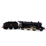 A kit built OO guage Lobster Class locomotive, British Rail black livery, 2-6-0, 42967.