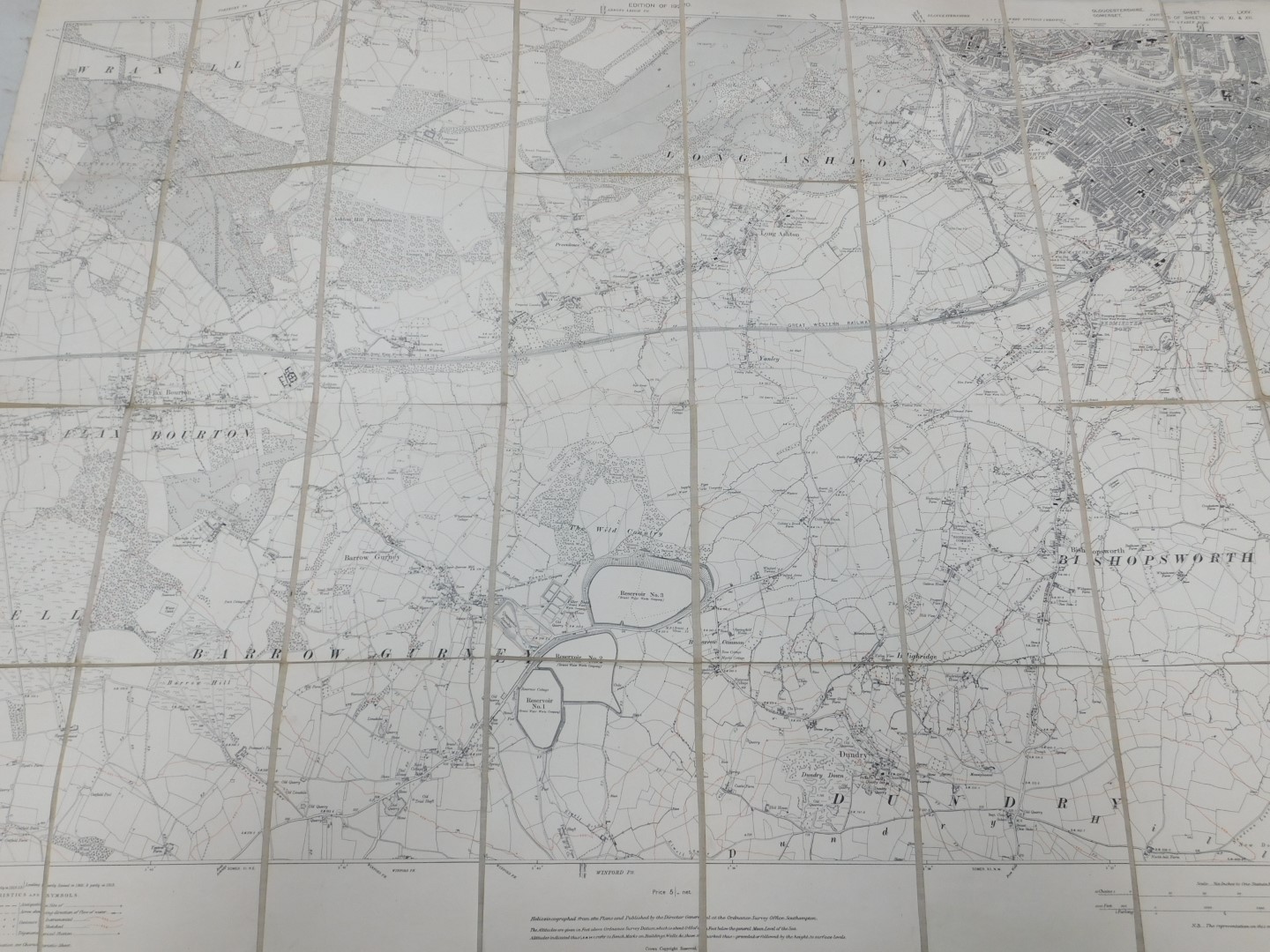 Victorian and later Ordnance Survey and cloth backed maps, to include 6" map of Ben Becula by Edward - Image 3 of 4