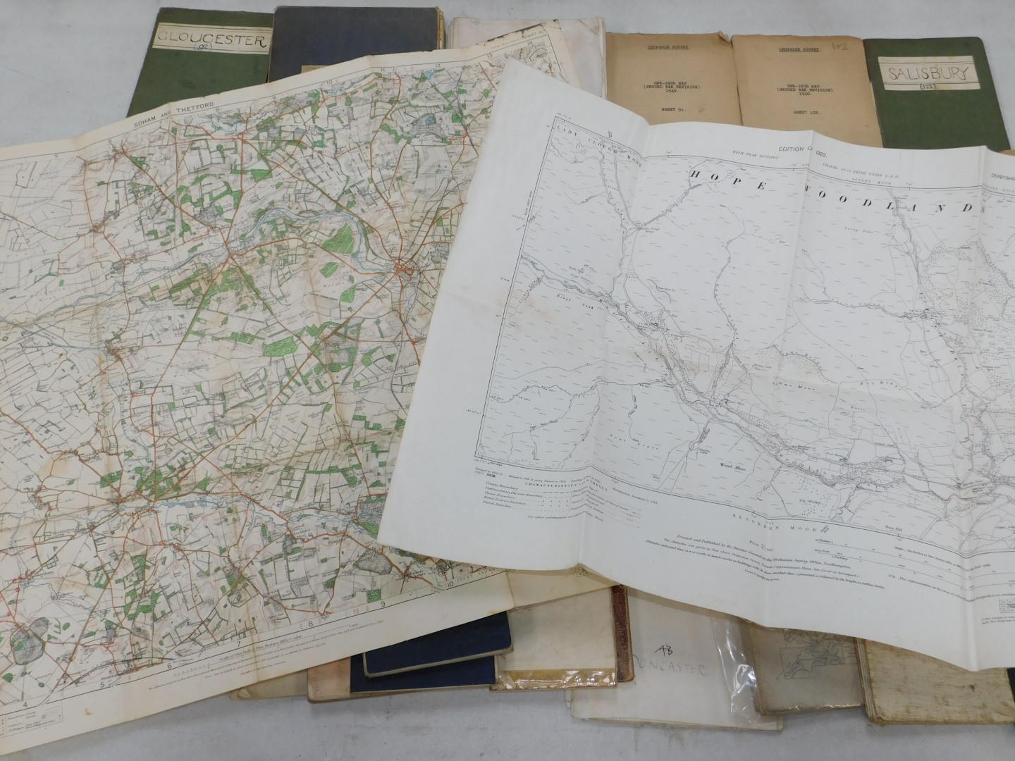 Victorian and later Ordnance Survey and cloth backed maps, to include 6" map of Ben Becula by Edward - Image 4 of 4