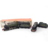 Two kit built 00 gauge locomotives, Great Western green livery, comprising 3800 series locomotive,