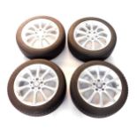 A set of four Mercedes-Benz ten spoke alloy wheels, 7.5JX 17H2-ET42, with Dunlop SP Winter Sport