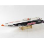 A Dragon Hobby P1 Arpro 700EP Offshore Racing remote control boat, with instruction manual, 17cm