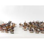 Del Prado Napoleonic mounted Cavalry figures, approx 61, together with associated booklets, and