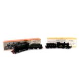 A kit built OO gauge 4300 Class locomotive, GWR green livery, 2-6-0, 6345, together with a D17 Class