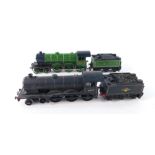 Two Hornby 00 gauge locomotives, comprising LNER green livery, 4-6-0, 8516 and British Rail black