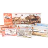 Airfix model kits, to include WWI Western Front battlefield diorama base, 1:76 scale.,