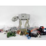 Toys to include Star Wars At-At Toy, further Star Wars figures, plastic toy soldiers and vehicles,