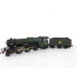 A kit built OO gauge V2 Class locomotive King's Own Yorkshire Light Infantry, British Railways green