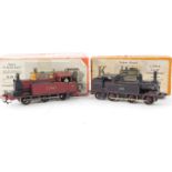 A kit built OO gauge tank locomotive, LMS red livery, 0-6-0, 1746, together with an LNWR locomotive,