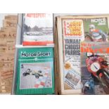 RAC Country Road Map and Gazetter Guides, Motorcycle Newspapers c1980's, Autosport Magazines,