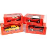 Four Snap-On 40th Anniversary Classic Car Collection die cast vehicles, comprising two 2001 BMW Mini