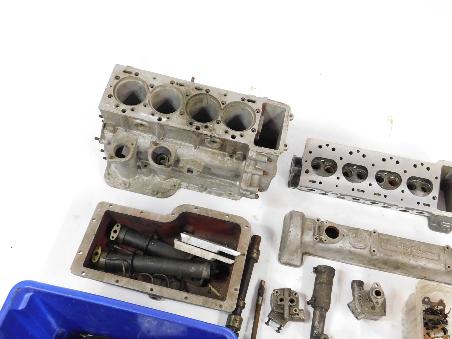 A dismantled Coventry Climax engine to FWA spec., no crank, bare block head, etc., no crack-plus - Image 2 of 6