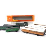 A kit built OO gauge diesel locomotive, British Rail green livery, D8206, together with five