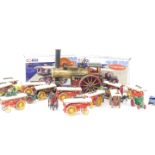 Two Corgi Vintage Glory Bull Showman's die cast road locomotive models, 1:50 scale, CC20517, various