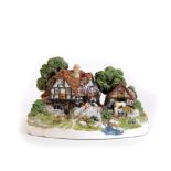 A Danbury Mint Jane Heart cottage group The Old Mill, 8cm H.