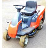 A Briggs and Stratton Castle Garden XE966HD ride on tractor lawn mower, with four wheels, grass box,