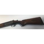 A 12 bore single barrel shotgun, unknown maker, serial number 18366. Auctioneer's note: to purchase