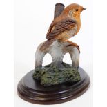 A Country Artists figure group Robin on Fork, CA189, 15cm H.