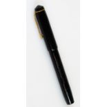 A Conway Stewart the Conway pen no.475 , in black with gilt coloured clip, peaked lid, with named ni