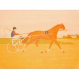 •Vincent Haddelsey (1934-2010). Trotting horse, artist signed limited edition print No.219/230, sign