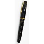 A Senator double fountain pen no. 812, in black and gilt colours with gilt coloured clip, stamped ni