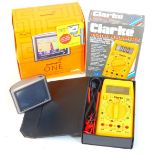 A Tom Tom One satellite navigation and a Clark Digitial Multimeter. (2, boxed)