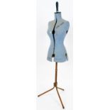 A Chil Daw mannequin dummy, on metal tripod stand, 153cm H.