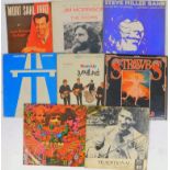 Various records, The Yard Birds Having A Rave Up, Strawbs Grave New World, Traditional Australian Si