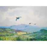 John Cyril Harrison (1898-1985). Grouse in flight, artist signed limited edition print, No.170/250 w