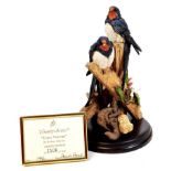 A Country Artists limited edition figure group Early Visitors, no.1106 of 5000, 24cm H.