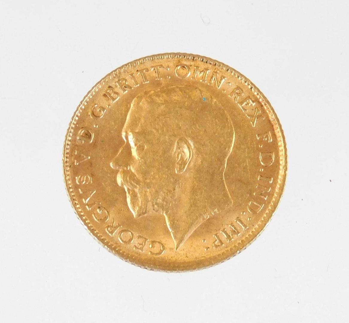 A George V half gold sovereign, dated 1913, in red pouch. - Image 2 of 2