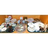 Transfer printed plates, Royal Doulton and others, collectors plates, Beswick seated foal (AF), comi