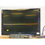 A Panasonic Viera TV, with remote control.